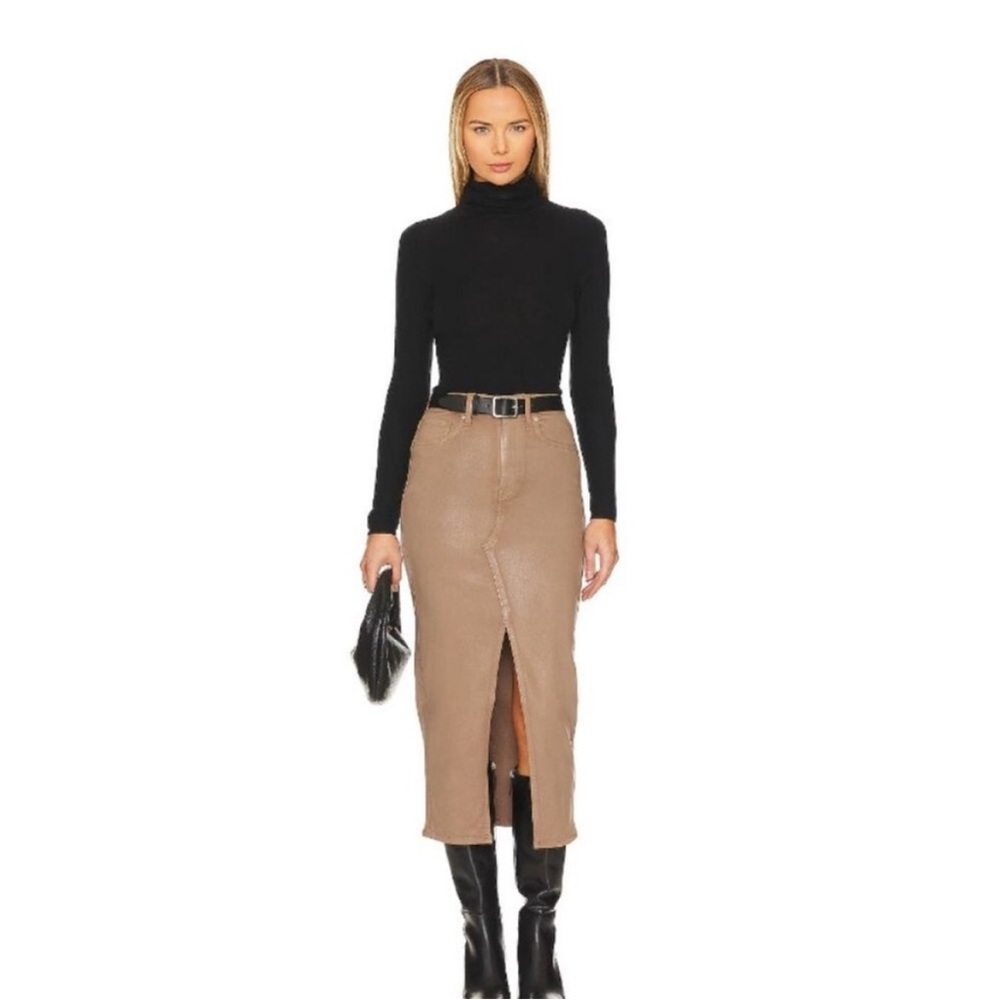Hudson Hot Latte Reconstructed Coated Skirt